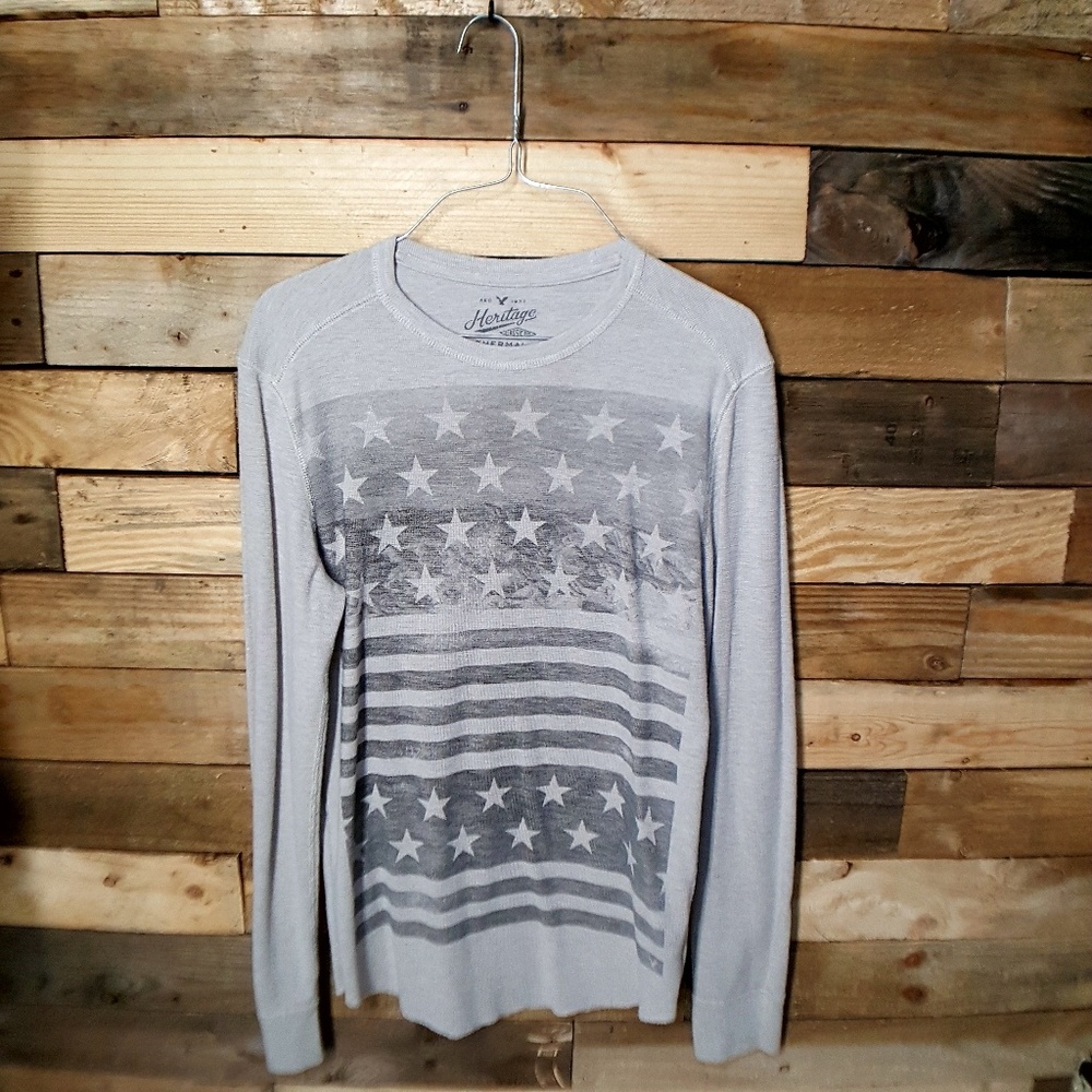 American Eagle "Heritage" long sleeve thermal sz S